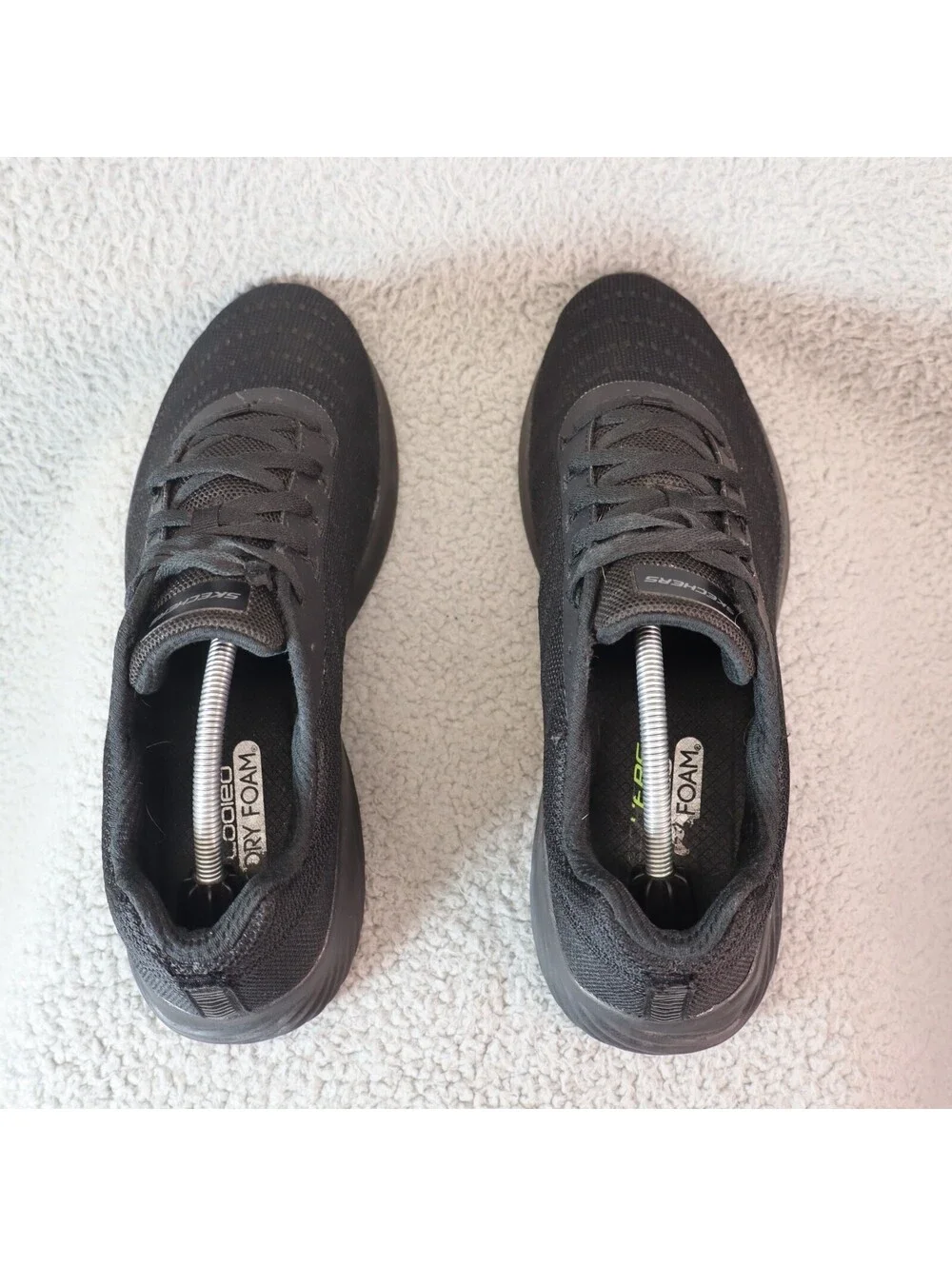 Skechers Bounder Frazin Men sz 12 Triple Black Running